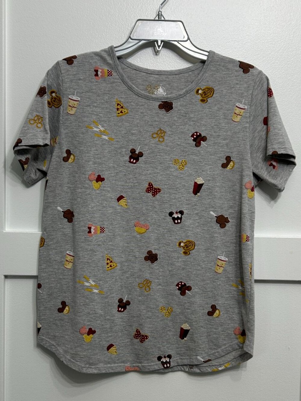 Disney Parks Food Icons Snack Allover Print T-Shirt Medium